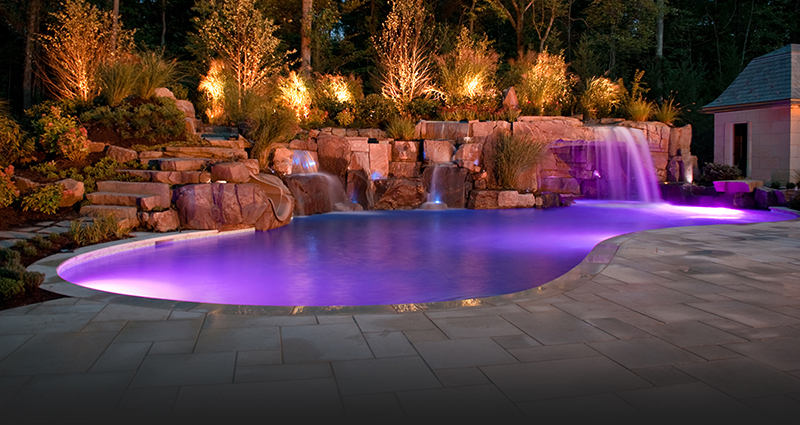 piscina iluminada happypool